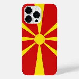 Funda Para iPhone 14 Pro Max Bandera del Norte de Macedonia