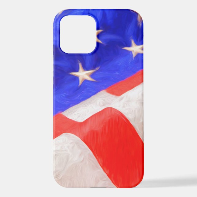 Funda Para iPhone Bandera estadounidense (Reverso )