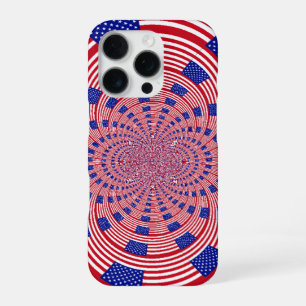 Funda Para iPhone 16 Pro Bandera Hermosa y Asombrosa de los Estados Unidos