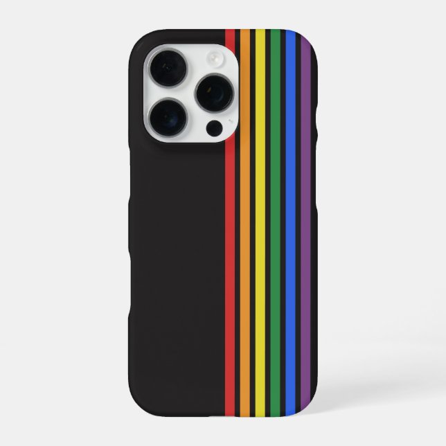 Funda Para iPhone Bandera LGBTQ Arcoíris (Reverso)