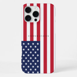 Funda Para iPhone 16 Pro Max Bandera minimalista de los Estados Unidos