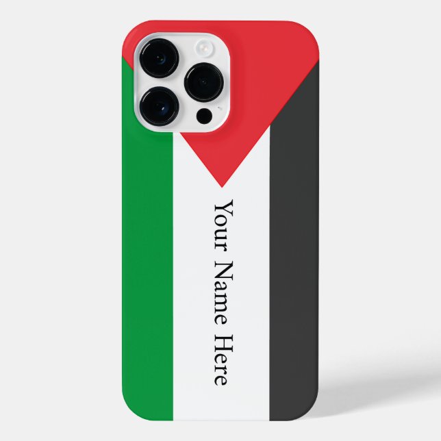 Funda Para iPhone Bandera palestina Free Palestine personalizada (Reverso)