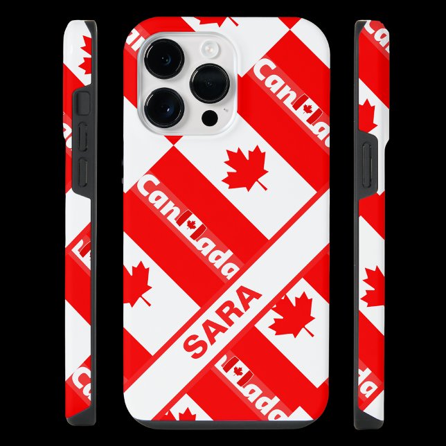 Funda Para iPhone Bandera Patriótica de Canadá personalizada (Subido por el creador)