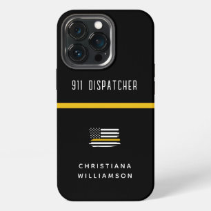 Funda Para iPhone 13 Pro Bandera personalizada de línea delgada de oro del