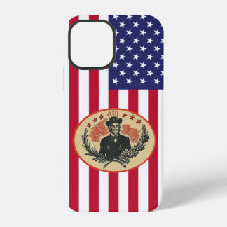 Funda Para iPhone 12 Bandera personalizada del presidente de EE. UU.