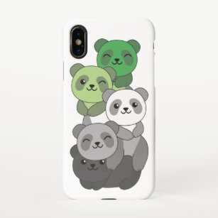 Funda Para iPhone XS Bandera romántica Orgullo Lgbtq Cute Panda Pile iP