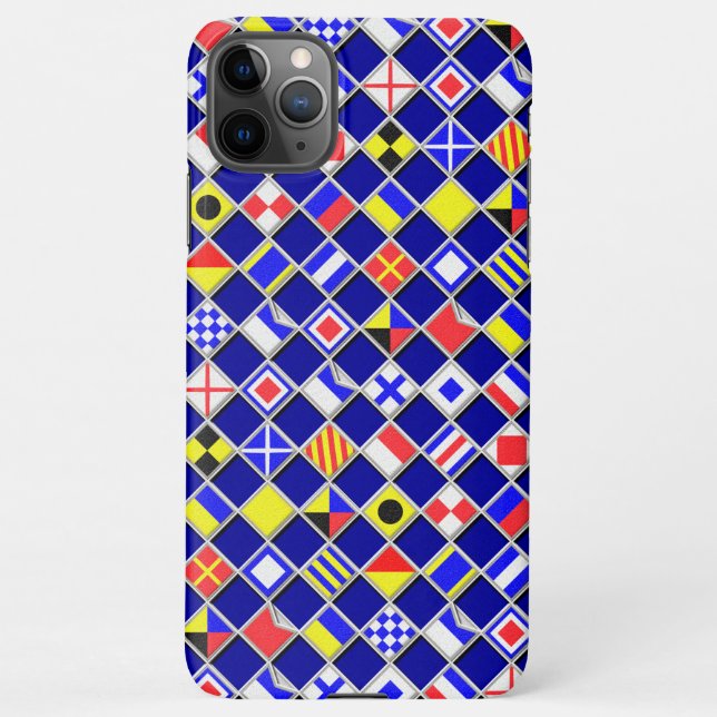 Funda Para iPhone Banderas de señalización náutica controladas (Reverso)