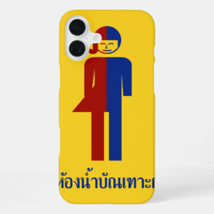 Funda Para iPhone 16 Plus Baño para Ladyboy / Tomboy ⚠ Señal tailandesa ⚠