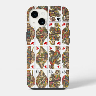 Funda Para iPhone 14 Baraja Antigua de Cartas