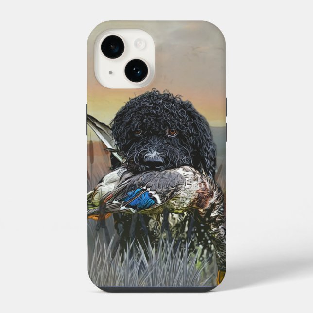 Funda Para iPhone Barbet , Perro de Agua Francés (Reverso )