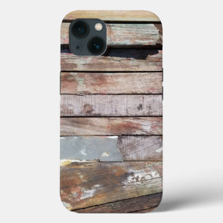 Barcaza Rústica Deteriorada Tablas de Madera Náuti