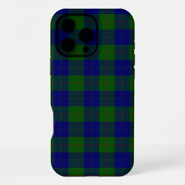 Funda Para iPhone Barclay tartán azul verde a cuadros (Reverso )