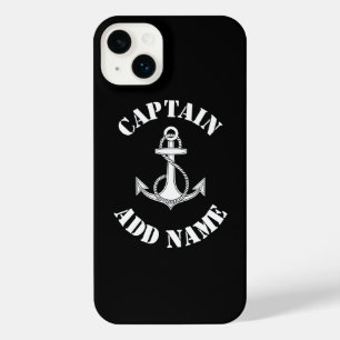 Funda Para iPhone 14 Plus Barco de nombre de capitán personalizado