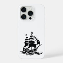 Barco de Vela de Sombra – Ilustración Oceánica Vin