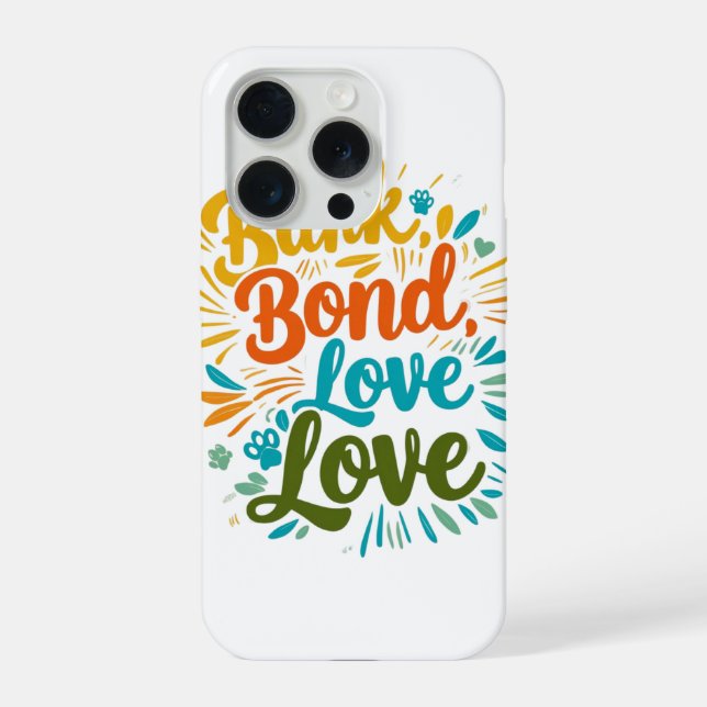 Funda Para iPhone Bark Bond Love (Reverso )