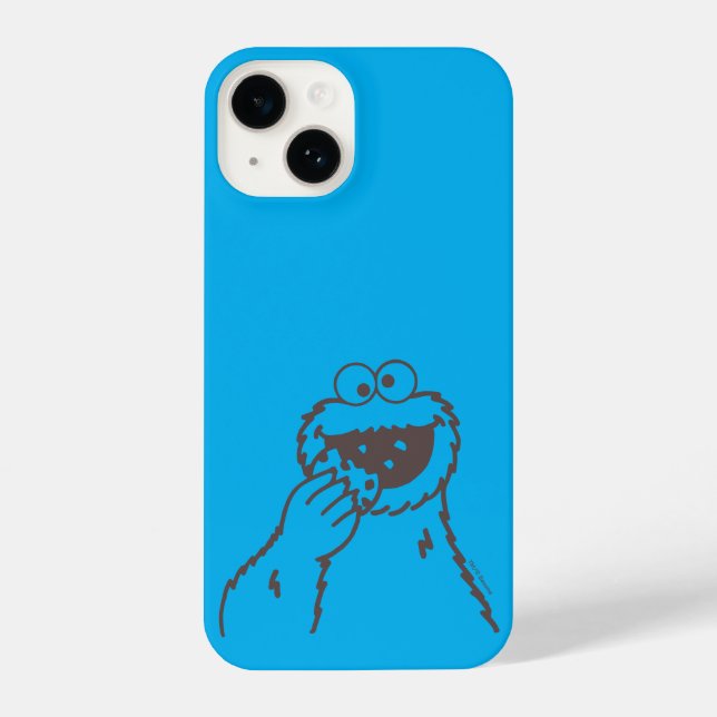 Funda Para iPhone Barrio Sésamo | Cookie Monster Bright (Reverso )