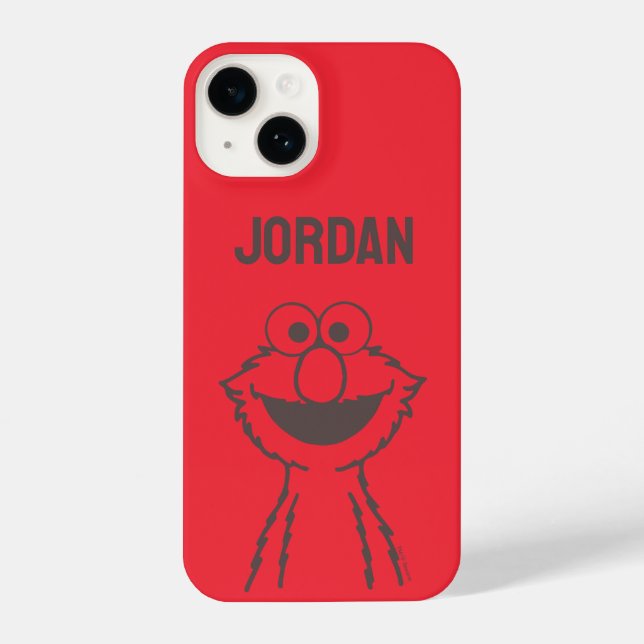 Funda Para iPhone Barrio Sésamo | Elmo Bright | Añadir su nombre (Reverso )