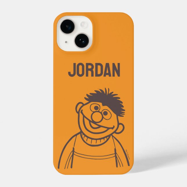 Funda Para iPhone Barrio Sésamo Ernie Bright | Añadir su nombre (Reverso )