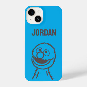 Funda Para iPhone 14 Barrio Sésamo   Grover Bright   Añadir su nombre