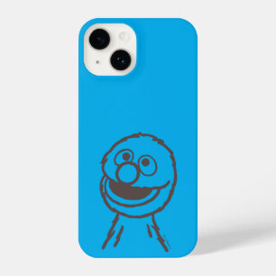 Funda Para iPhone 14 Barrio Sésamo   Grover Bright   Añadir su nombre