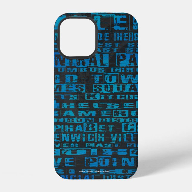 Funda Para iPhone Barrios de NYC Azul (Reverso )
