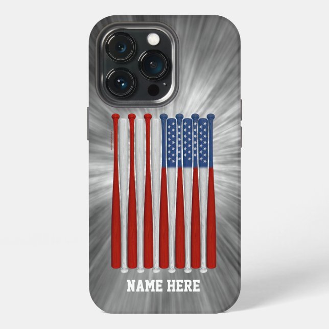 Funda Para iPhone Baseball America (USA) Case-Mate iPhone Case (Reverso )