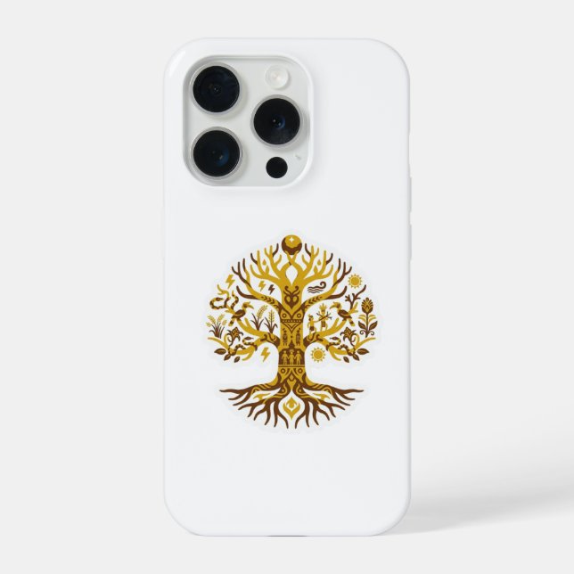 Funda Para iPhone Batang Garing (Árbol de la Vida) (Reverso )