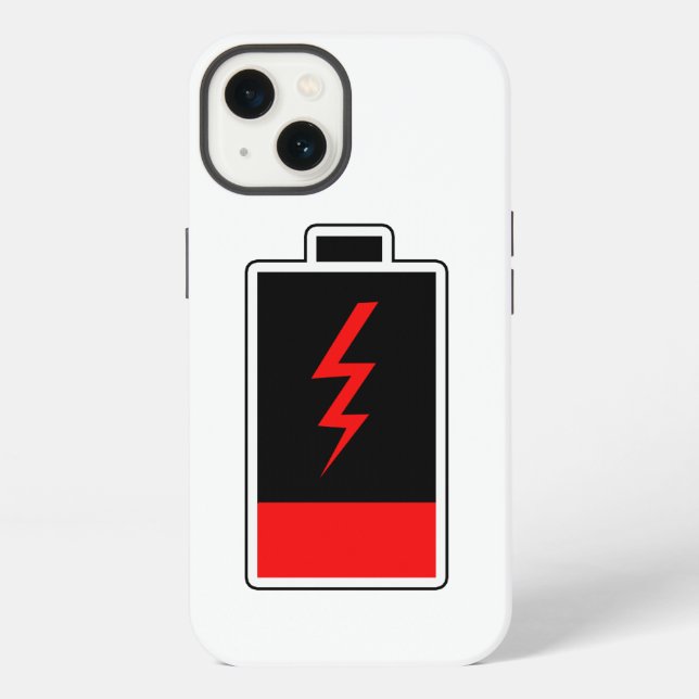 Funda Para iPhone Batería baja (Reverso )