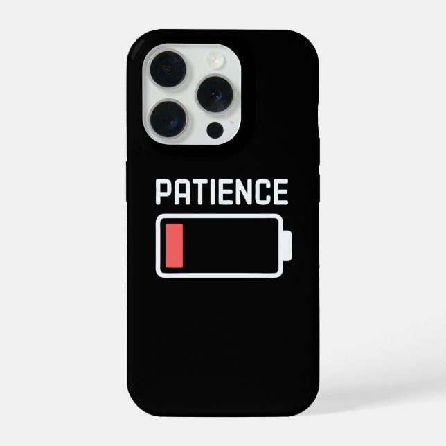 Funda Para iPhone Batería de Paciencia Baja  (Reverso )