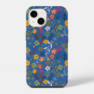 Funda Para iPhone 14 Batik Moderno Victoria Azul