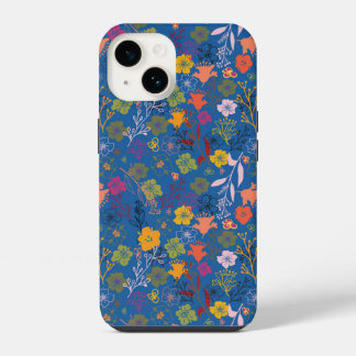 Funda Para iPhone 14 Batik Moderno Victoria Azul