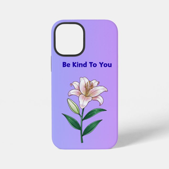 Funda Para iPhone Be Kind To You Lily Self-Care Phone Case (Reverso )