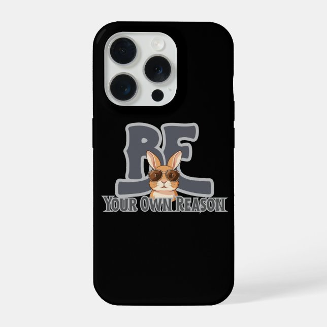 Funda Para iPhone Be Your Own Reason Bunny – Cute Motivational (Reverso )