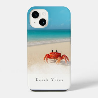 Funda Para iPhone 14 Beach Vibes - iPhone 14 Funda 1 cangrejo