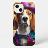 Beagle en traje vibrante