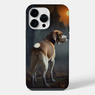 Funda Para iPhone 14 Pro Max Beagle Halloween Espantoso