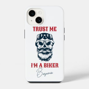 Funda Para iPhone 14 Beard Scull Motocicleta Confía en que soy una