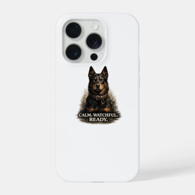 Funda Para iPhone Beauceron – Tranquilo Vigilante Listo (Reverso )