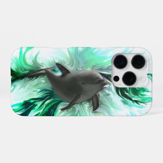 Funda Para iPhone Bebé delfín (Reverso Horizontal)