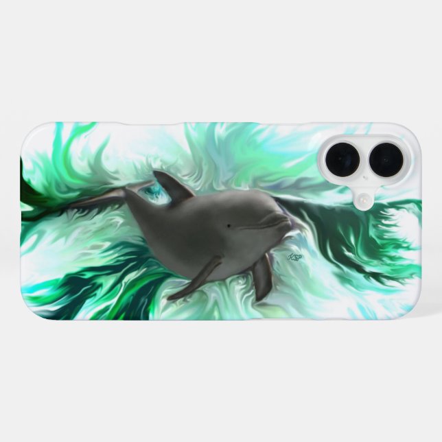 Funda Para iPhone Bebé delfín (Reverso Horizontal)