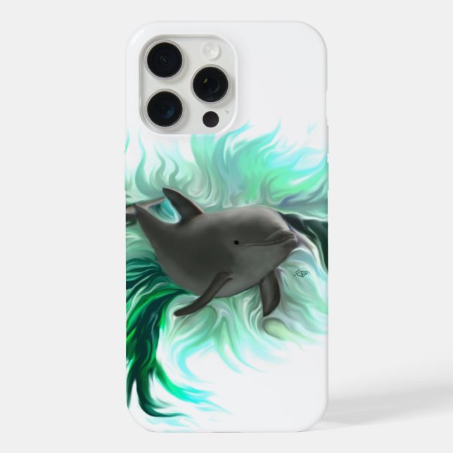 Funda Para iPhone Bebé delfín (Reverso )