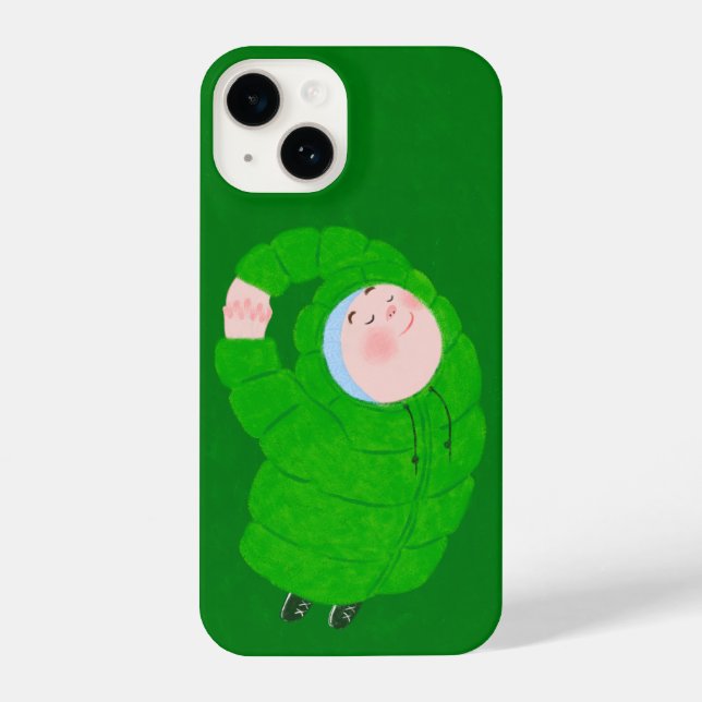 Funda Para iPhone Bebé verde (Reverso )