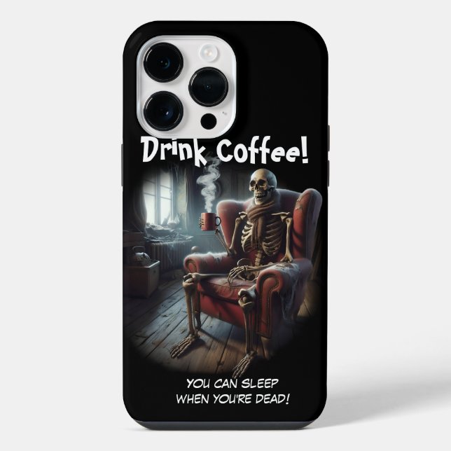 Funda Para iPhone Beber café (Reverso )