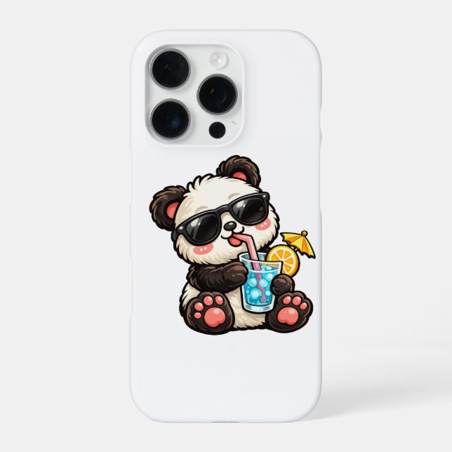 Funda Para iPhone Bebida Cool Panda (Reverso)