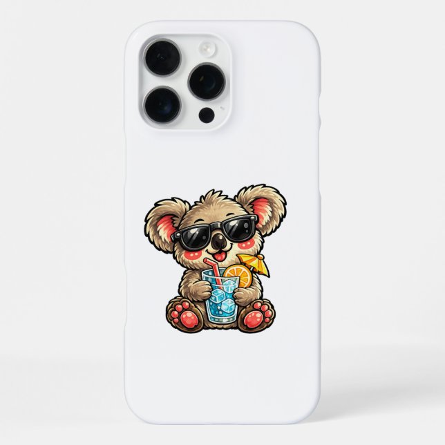Funda Para iPhone Bebida de Koala Genial (Reverso )