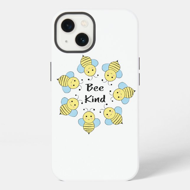 Funda Para iPhone Bee Kind Bees (Reverso )