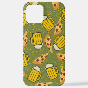 Funda Para iPhone 12 Pro Max Beer y Pizza Pattern iPhone