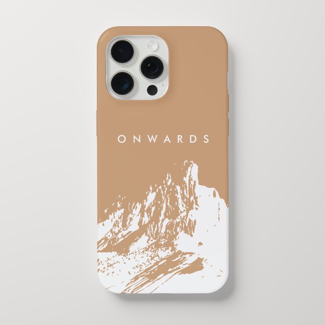 Funda Para iPhone Beige suave de montaña minimalista (Subido por el creador)