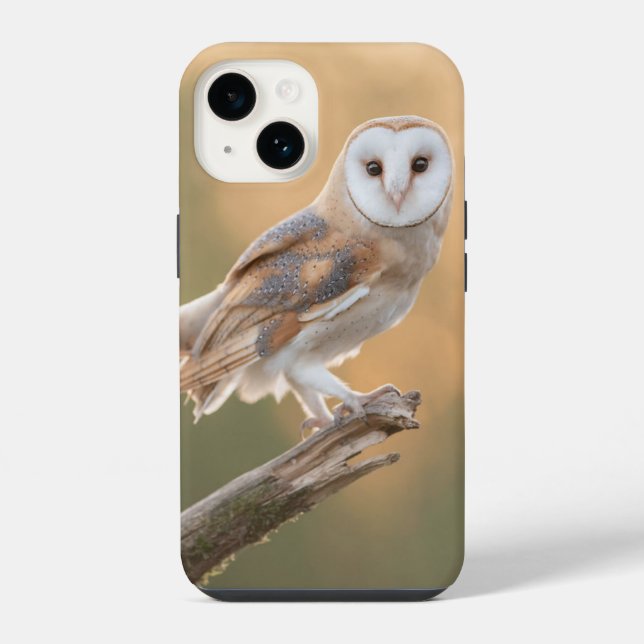 Funda Para iPhone Bella búho de granero (Reverso )