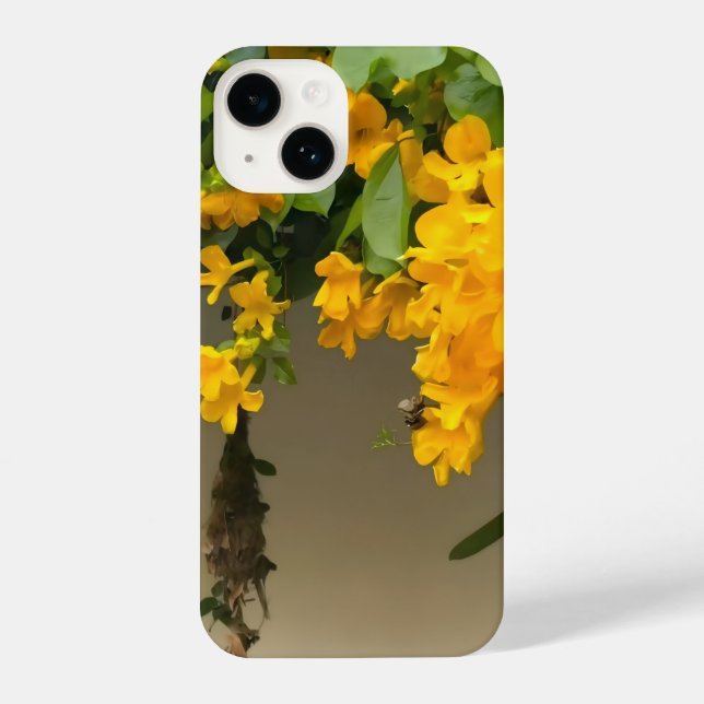Funda Para iPhone Belleza Flor de Oro (Reverso )